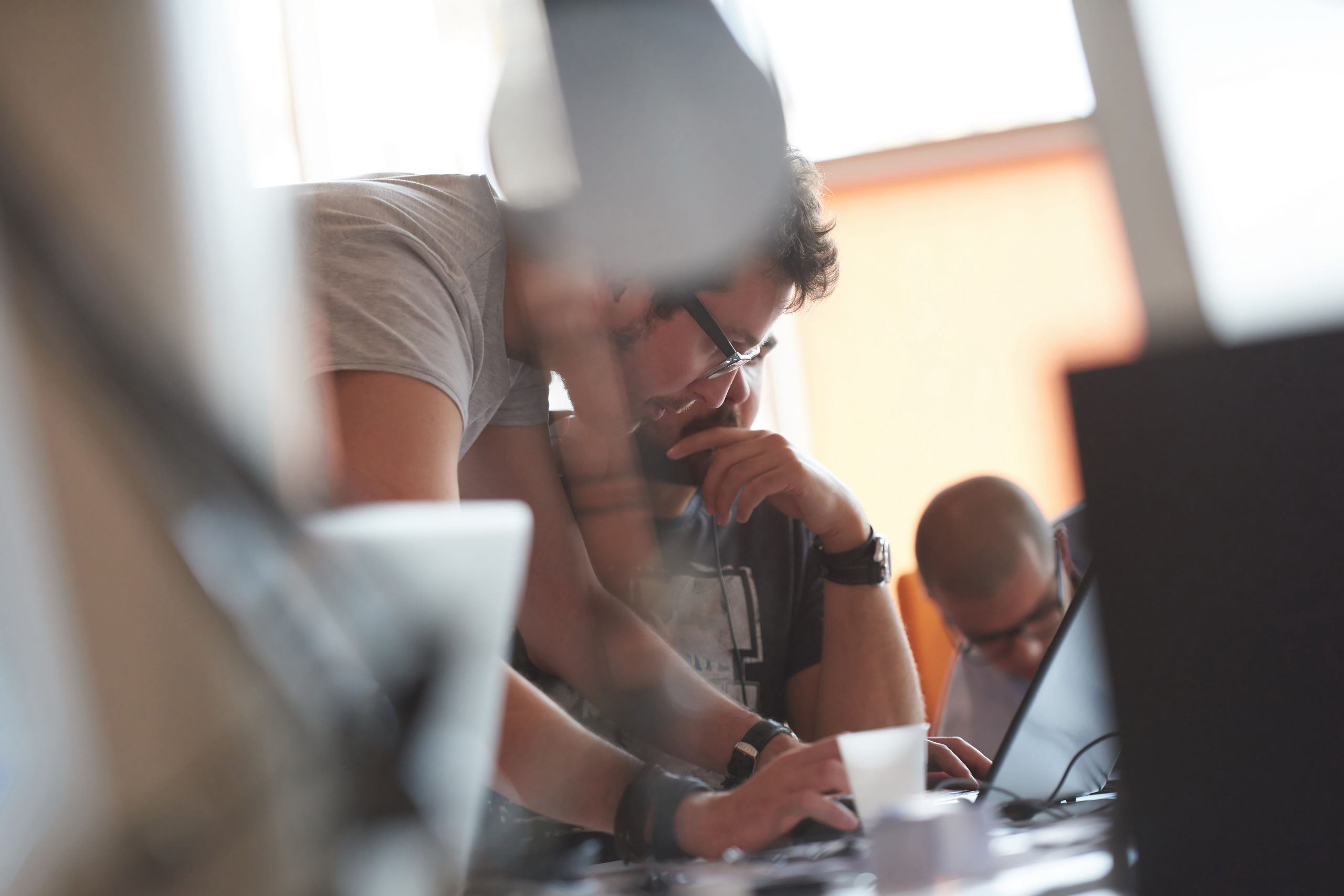 Managed IT services team monitoring business technology in Tulsa