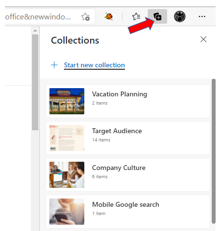 Collections in Microsoft Edge Collections in Microsoft Edge