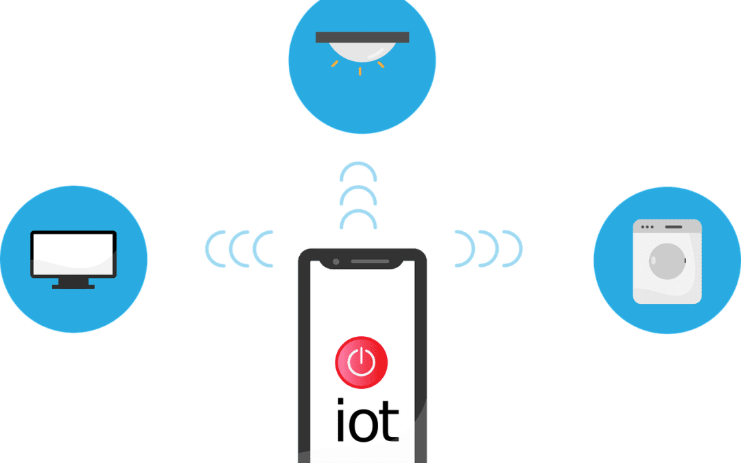 Free internet of things iot network vector