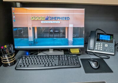 Desktop and phone installed by Kamadeyle Solutions